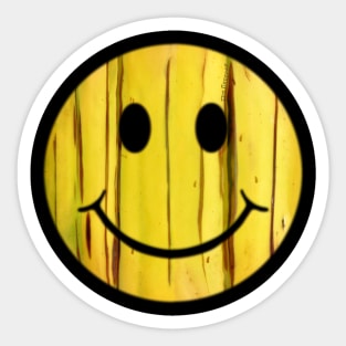 smiley banana 16 Sticker